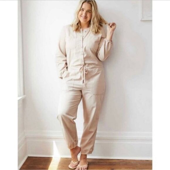 AERIE Softest Blush Utility Jumpsuit *NEW* - Picture 1 of 13
